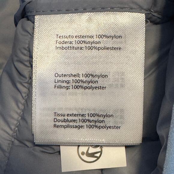 Save The Duck Charlotte Puffer Vest in Blue NWT Size 1/S - Picture 9 of 11